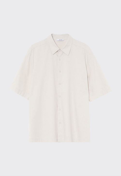 Jac+Jack Christopher Cotton Linen Shirt - Cloth Cream